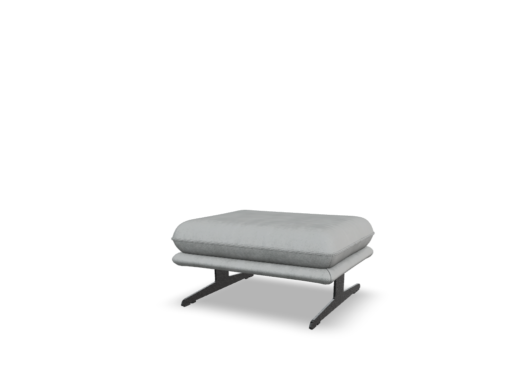W.SCHILLIG Bundle Longchair olivia 24670 (B=303 cm) Stoff R75/21 light grey inkl. Hocker G80