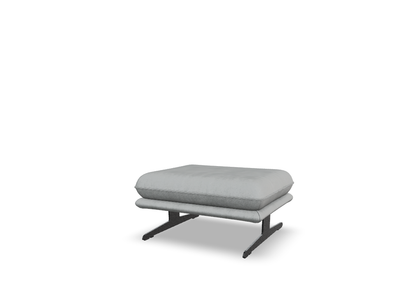 W.SCHILLIG Bundle Longchair olivia 24670 (B=303 cm) Stoff R75/21 light grey inkl. Hocker G80