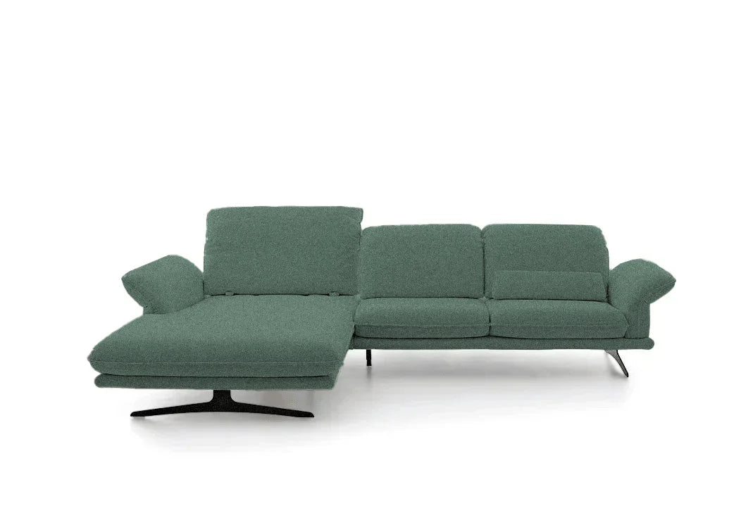 W.SCHILLIG Longchair olivia 24670 (B=303 cm) Stoff O10/31 mint