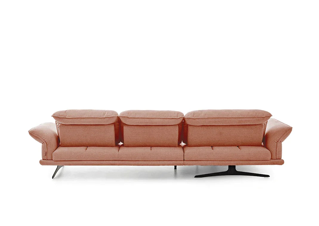 W.SCHILLIG Longchair olivia 24670 (B=323 cm) Leder Z75/49 sand inkl. 2 Kissen - Komfortmöbel24