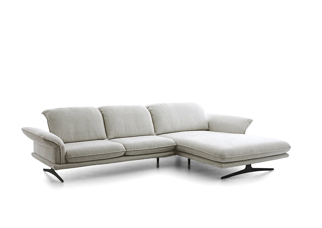 W.SCHILLIG Longchair olivia 24670 (B=343 cm) Stoff S22/44 nature