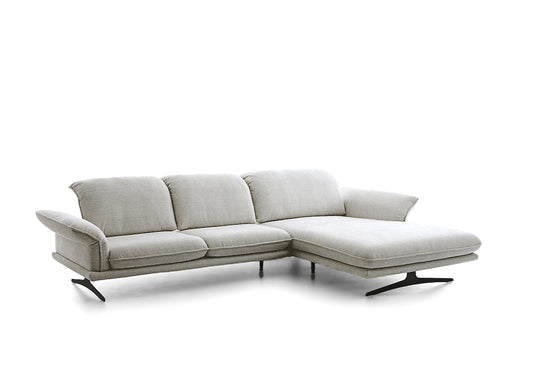 W.SCHILLIG Longchair olivia 24670 (B=343 cm) Stoff S22/44 nature
