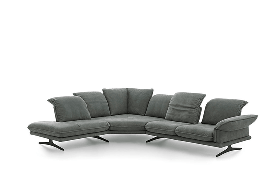 W.SCHILLIG Longchair olivia 24670 (B=336 cm) Leder Z85/26 eucalyptus - Komfortmöbel24