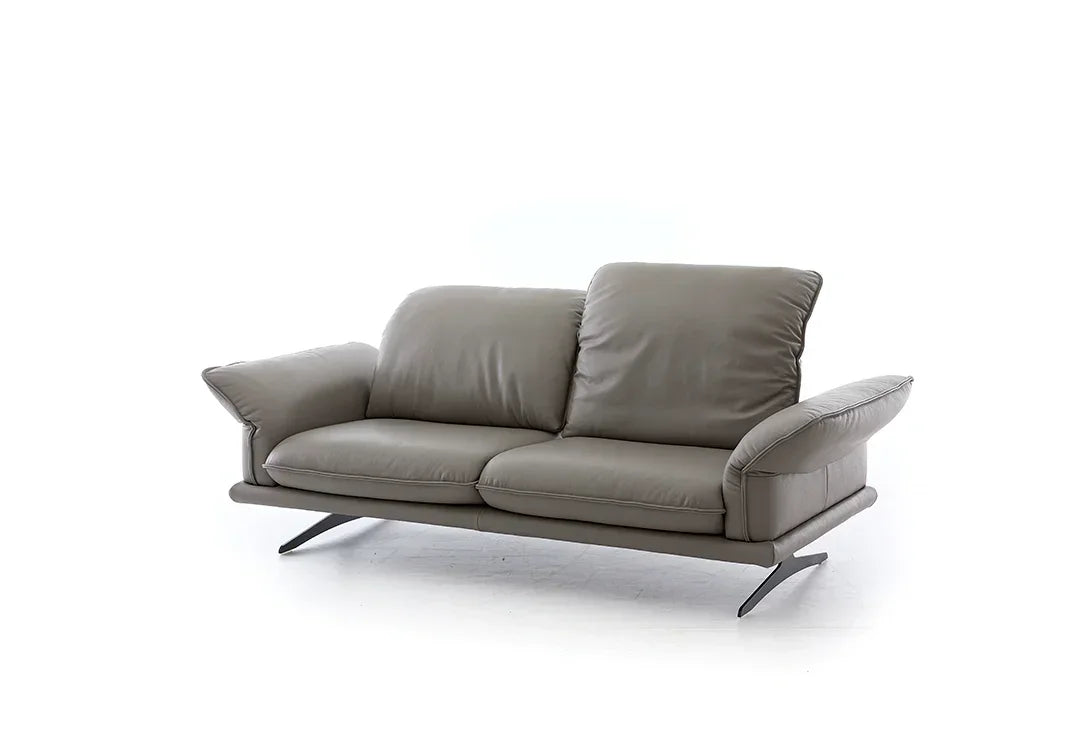 W.SCHILLIG Longchair olivia 24670 NL80 Leder Z66/22 elephant - Komfortmöbel24