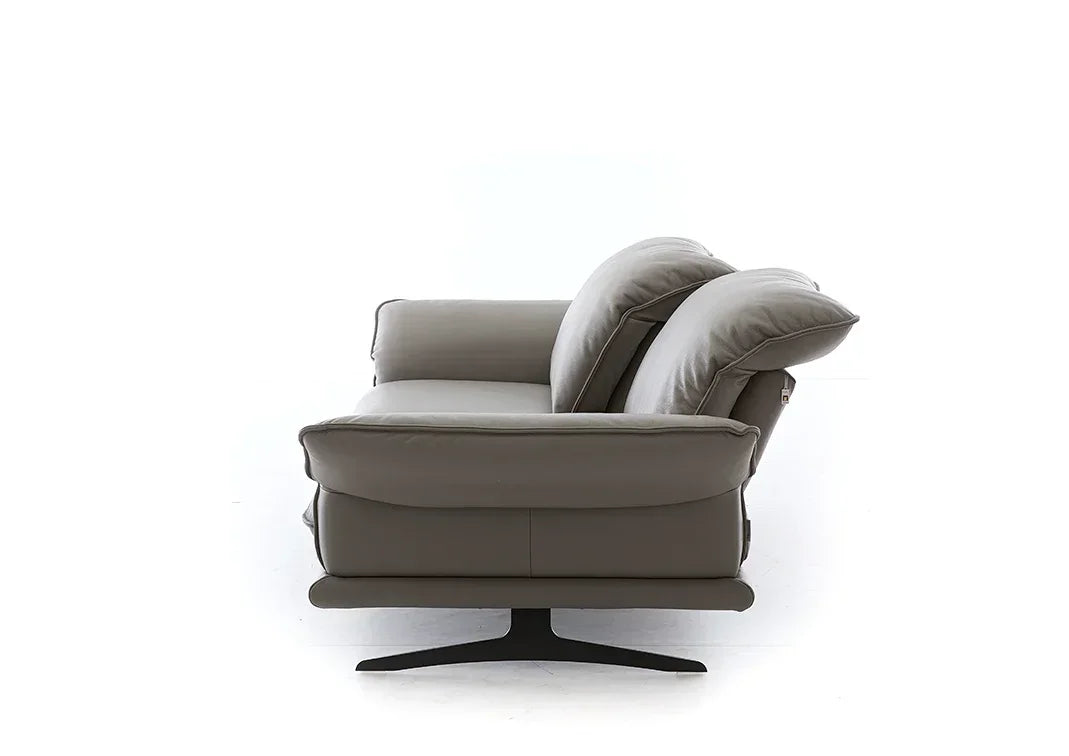 W.SCHILLIG Longchair olivia 24670 NL80 Leder Z66/22 elephant - Komfortmöbel24