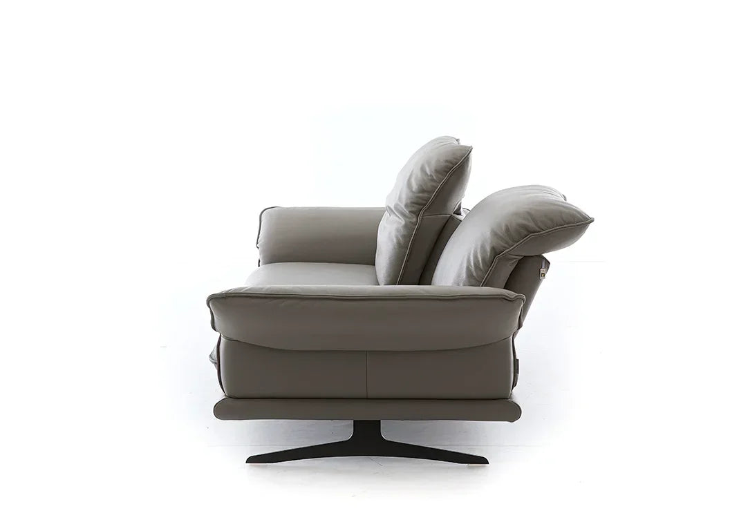 W.SCHILLIG Longchair olivia 24670 NL80 Leder Z66/22 elephant - Komfortmöbel24