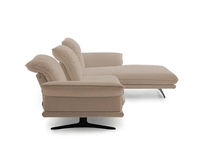 W.SCHILLIG Longchair olivia 24670 (B=303 cm) Stoff W82/50 light brown