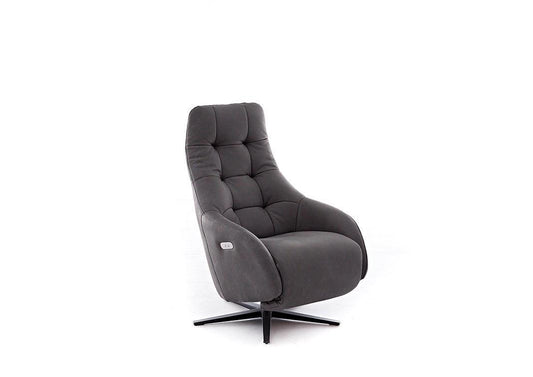 W.SCHILLIG Sessel filippoo 32702 in Leder Z78/95 graphite - Komfortmöbel24