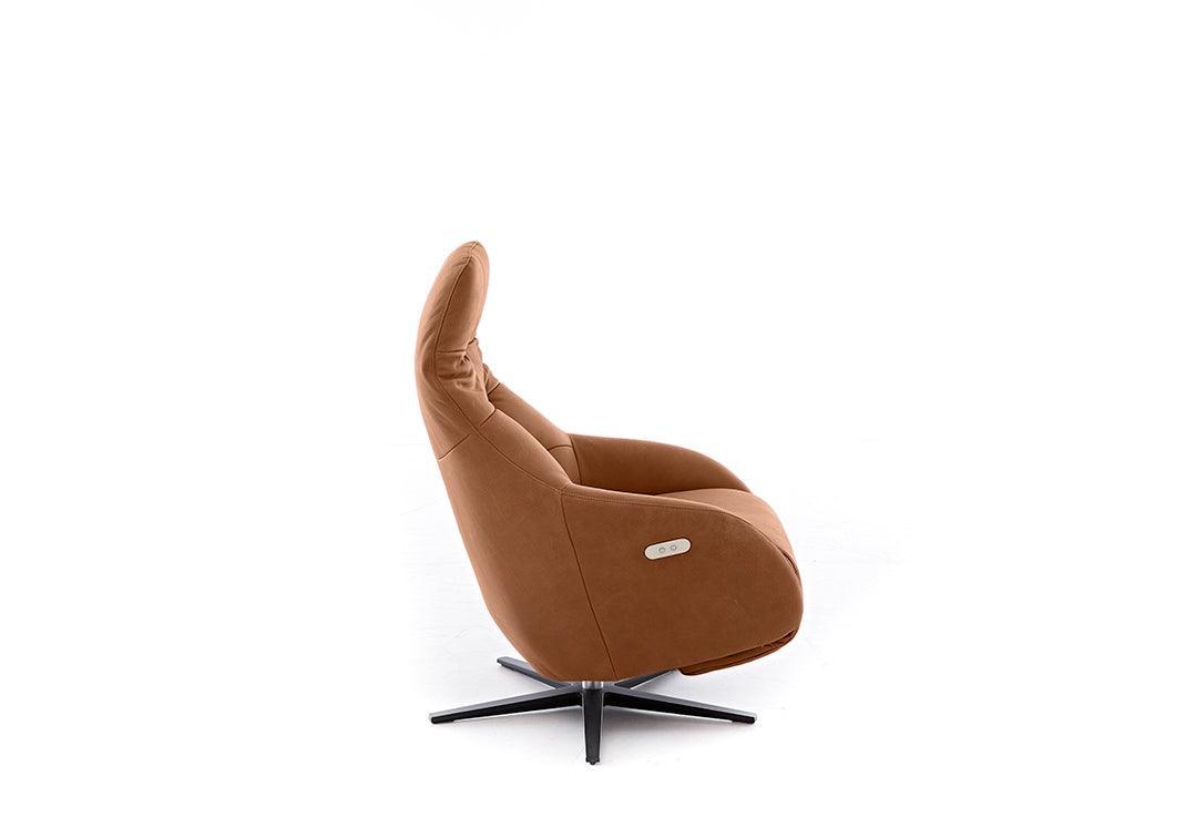 W.SCHILLIG Sessel filippoo 32702 in Leder Z78/50 latte macchiato - Komfortmöbel24