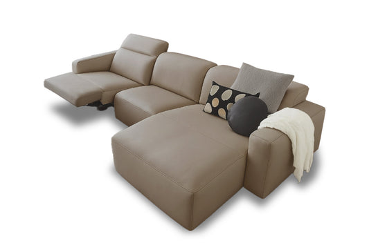 W.SCHILLIG Longchair dwayne 34000 Leder Z77/20 cloud