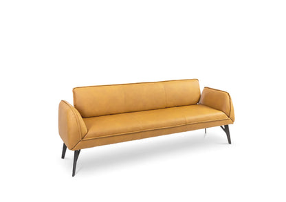 K+W silaxx Solobank Drive (B=218 cm) JH 4602 Leder cloud-71 kurkuma
