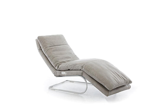 W.SCHILLIG Relaxliege daily dreams 47001 K65 Leder Z69/22 light grey
