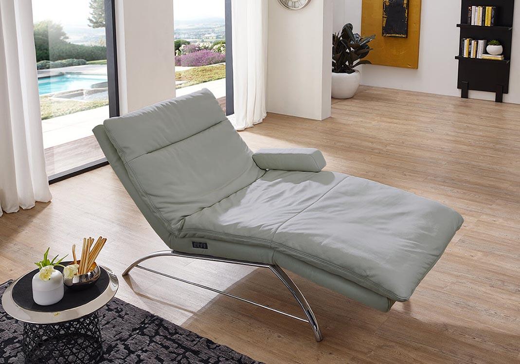 W.SCHILLIG Relaxliege  daily-dreams 47000 K95 Leder Z73/22 grey -prüfen Alex