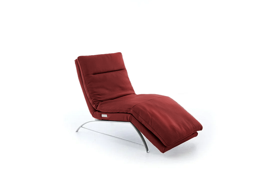 W.SCHILLIG Relaxliege daily-dreams 47001 K85 Leder Z77/11 rosso