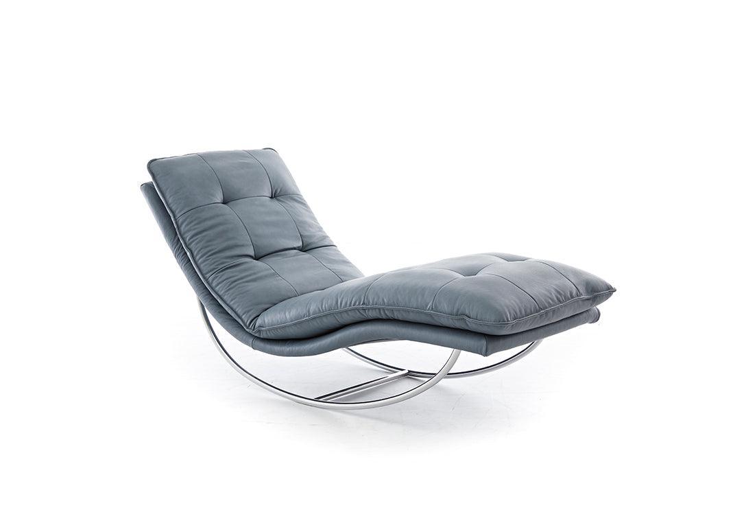 W.SCHILLIG Relaxliege daily dreams 47002 K75 Leder Z69/27 blue - Komfortmöbel24