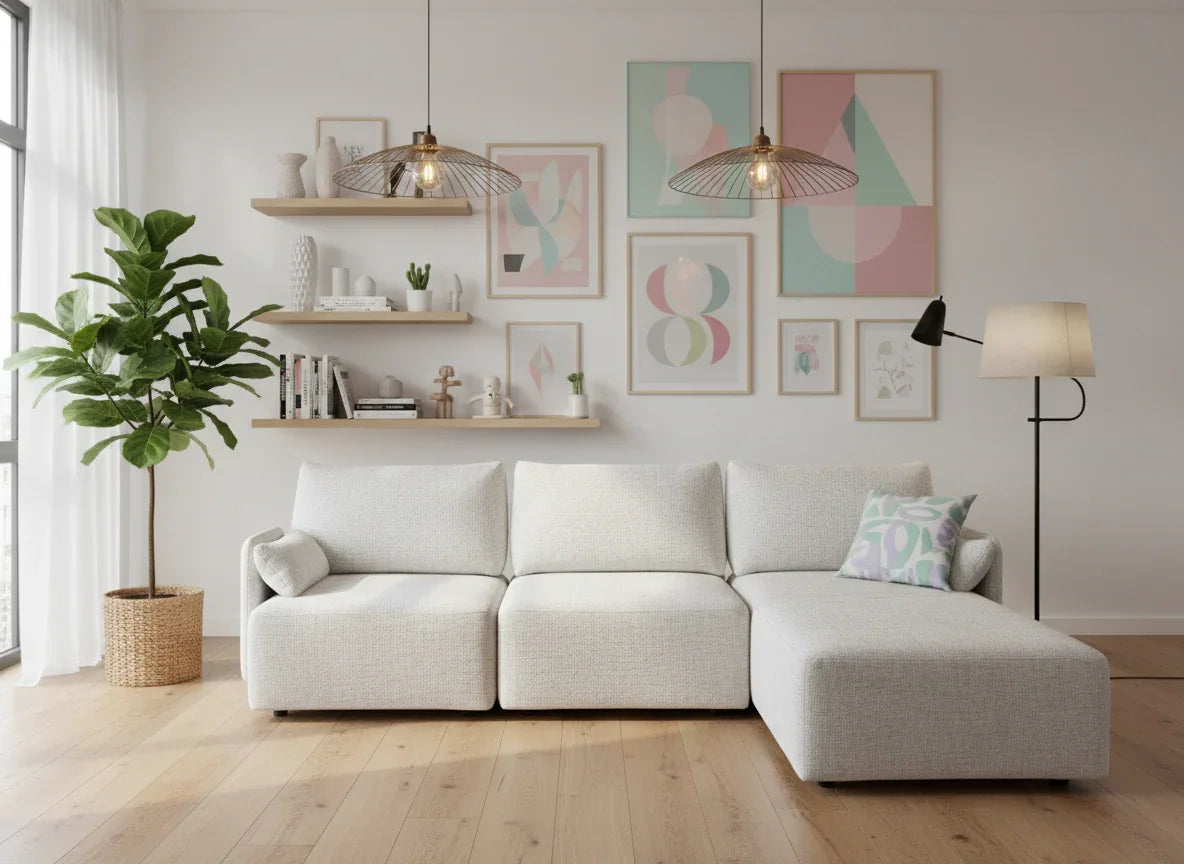 KM24 be:smart Longchair rechts 99331 Stoff (wählbar) - Komfortmöbel24