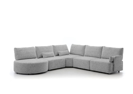 KM24 be:smart Ecksofa rechts 99331 Stoff (wählbar) - Komfortmöbel24