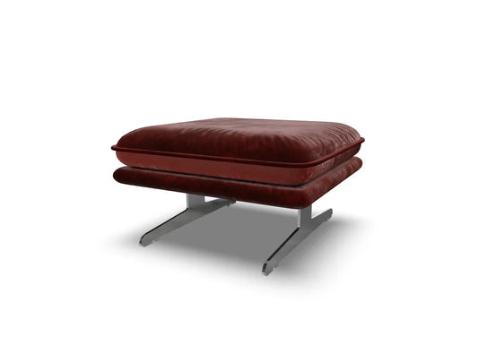 W.SCHILLIG Hocker broadway 16777 G70 Leder Z69/51 tobacco m. KF#265 - Komfortmöbel24