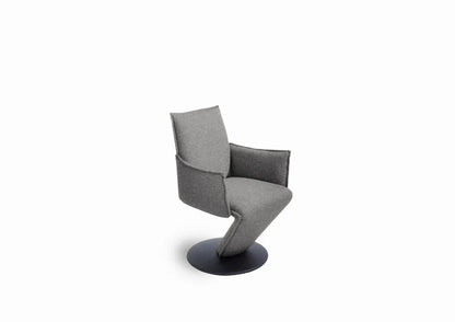 K+W silaxx dine+ 6014 Drehsessel Leder oder Stoff wählbar