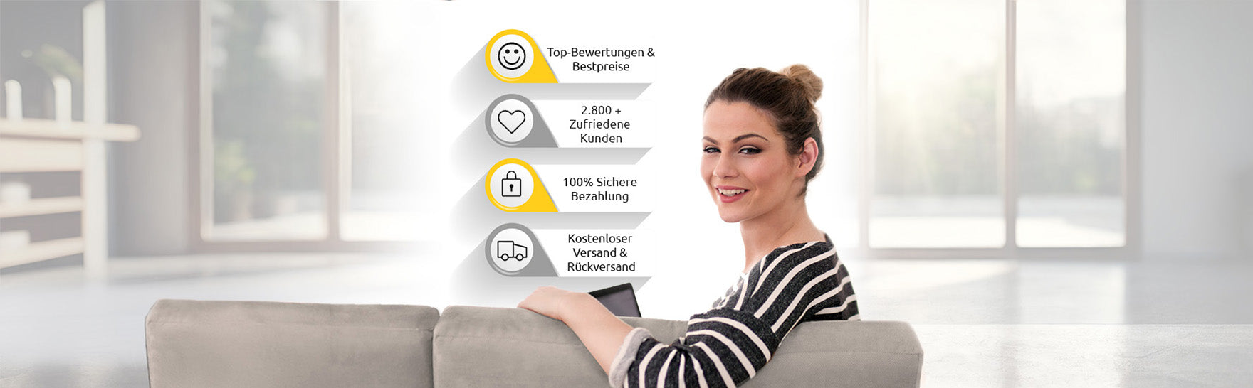 Top-Bewertungen, über 2800 zufriedene Kunden, kostenloser Versand