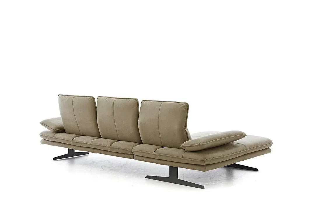 W.SCHILLIG Bundle Longchair broadway 16777 (B=271 cm) Stoff V52/53 light brown