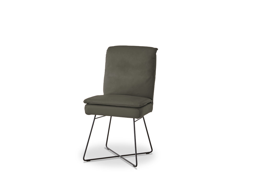 W.SCHILLIG seat&eat lounge 11752 MZ Leder Z62/94 graphite - 4er-Set