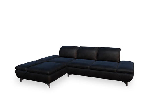 W.SCHILLIG Longchair taoo 15278 Leder Z77/99 black pearl - Komfortmöbel24