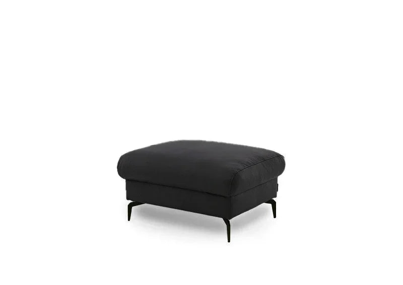 W.SCHILLIG Hocker piedroo plus 21156 G70 Leder Z59/99 schwarz NEU! - Komfortmöbel24