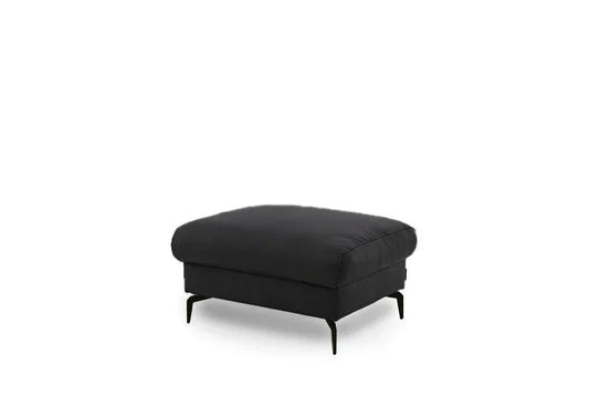 W.SCHILLIG Hocker piedroo plus 21156 G70 Leder Z59/99 schwarz NEU! - Komfortmöbel24