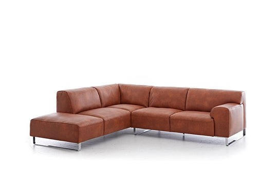 W.SCHILLIG Ecksofa alessiio 20550 Leder Z75/50 cognac - Komfortmöbel24