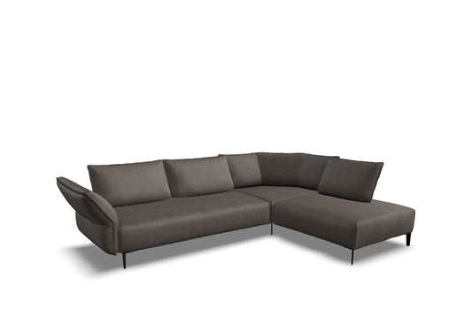 W.SCHILLIG Ecksofa bonnie 16660 (B=315 cm) Leder Z77/25 elephant grey