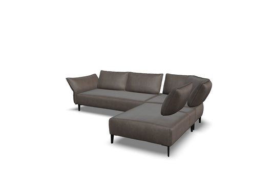 W.SCHILLIG Ecksofa bonnie 16660 (B=315 cm) Leder Z77/25 elephant grey