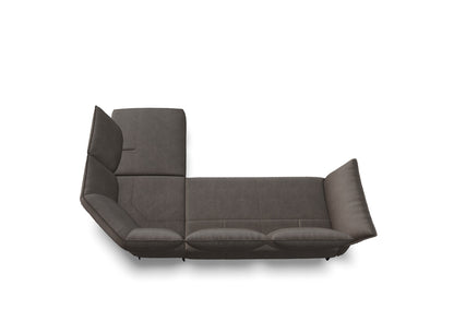 W.SCHILLIG Ecksofa bonnie 16660 (B=315 cm) Leder Z77/25 elephant grey