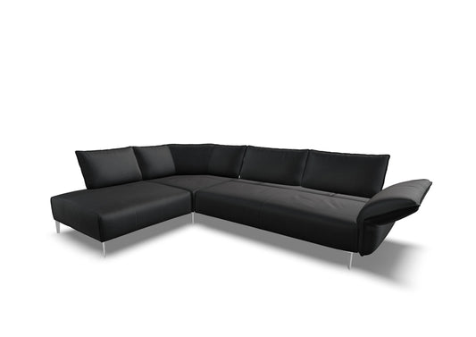 W.SCHILLIG Ecksofa bonnie 16660 Leder Z84/99 black