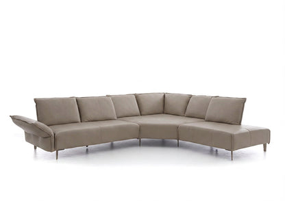 W.SCHILLIG Ecksofa bonnie 16660 (B=360 cm) Leder Z73/49 taupe