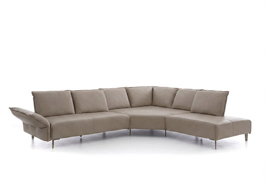 W.SCHILLIG Ecksofa bonnie 16660 (B=360 cm) Leder Z73/49 taupe