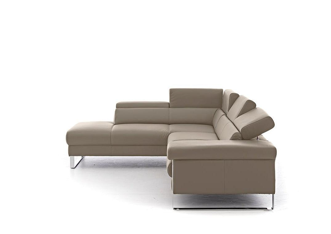 W.SCHILLIG Ecksofa finn 20974 Leder Z73/21 stone