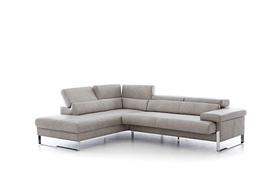 W.SCHILLIG Ecksofa finn 20974 Leder Z69/22 light grey - Komfortmöbel24