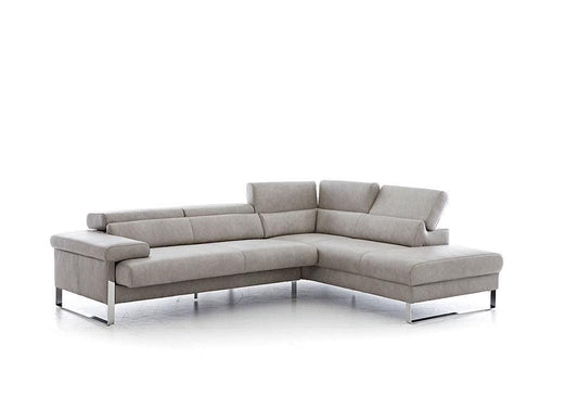 W.SCHILLIG Ecksofa finn 20974 Leder Z69/22 light grey - Komfortmöbel24