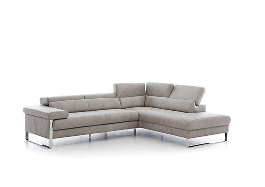 W.SCHILLIG Ecksofa finn 20974 Leder Z69/22 light grey - Komfortmöbel24