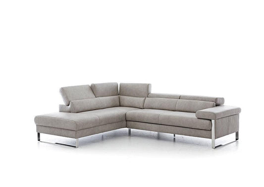 W.SCHILLIG Ecksofa finn 20974 Leder Z69/22 light grey - Komfortmöbel24