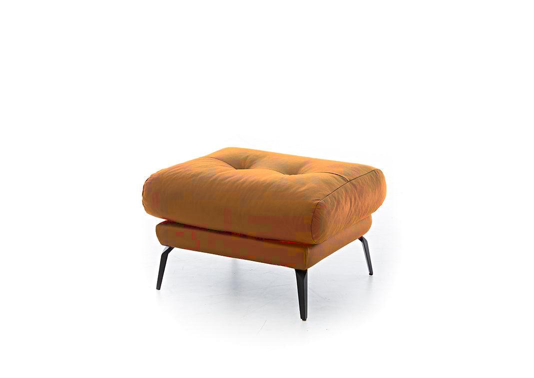 W.SCHILLIG Hocker softy 12301 G70 Stoff S41/52 cognac - Komfortmöbel24
