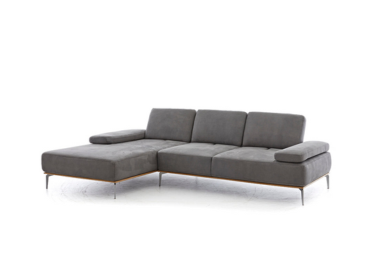 W.SCHILLIG Longchair 16580 sprint Stoff S 37/56 mocca