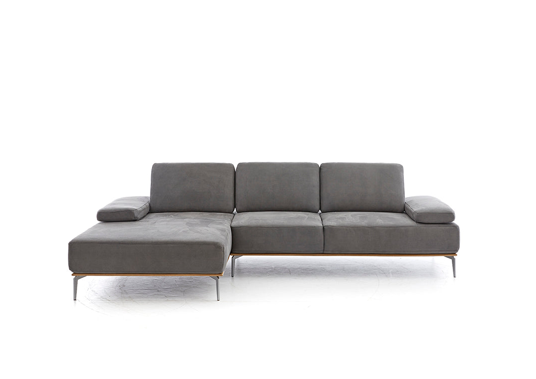 W.SCHILLIG Longchair 16580 sprint Stoff S 37/56 mocca