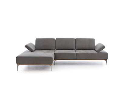 W.SCHILLIG Longchair 16580 sprint Stoff S 37/56 mocca