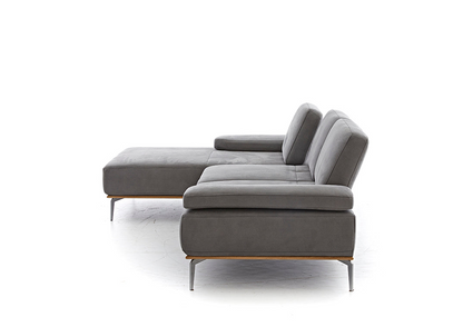 W.SCHILLIG Longchair 16580 sprint Stoff S 37/56 mocca