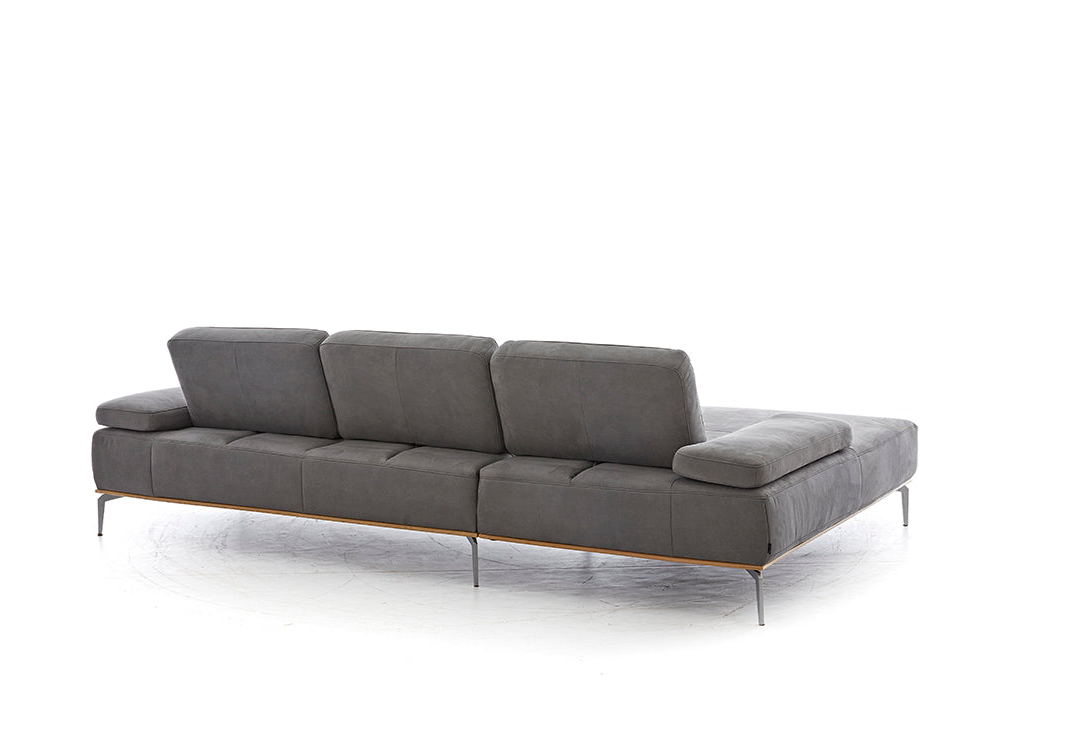 W.SCHILLIG Longchair 16580 sprint Stoff S 37/56 mocca