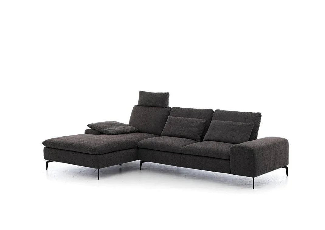 W.SCHILLIG Longchair valentinoo 16540 Stoff R66/95 anthrazit
