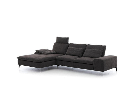 W.SCHILLIG Longchair valentinoo 16540 Stoff R66/95 anthrazit