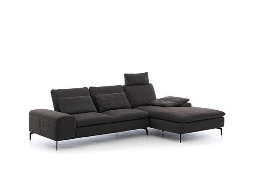 W.SCHILLIG Longchair valentinoo 16540 Stoff R66/95 anthrazit